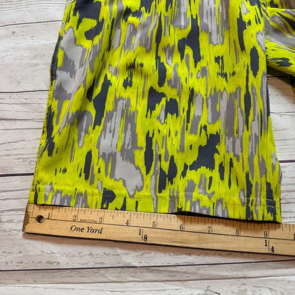 SPYDER Swim Shorts Suit Trunks Black Yellow Geometric Boys Size‎ XL Men's Size S
